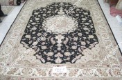 stock wool and silk tabriz persian rugs No.46 factory manufacturer